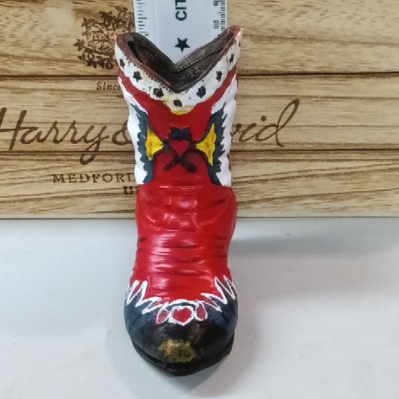 6 SOUTHWESTERN REFLECTIONS COLLECTION MEXICAN BOOT FIGURINE 4.5" - Picture 7 of 8